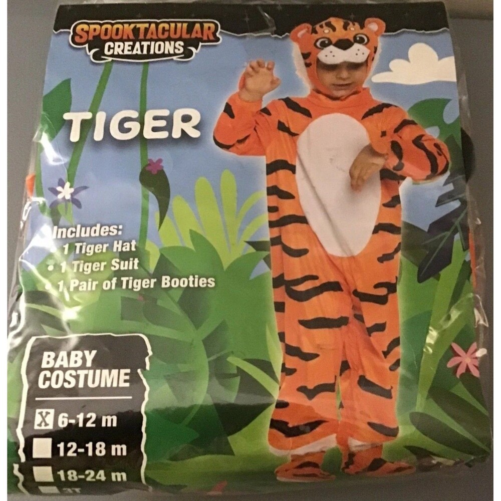 TIGER Costume Infant 6-12 MONTHS Halloween Spooktacular Creations NIP
